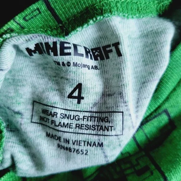 Boys' Minecraft 3pc Pajama Set, 3KIDH-BG - Picture 5 of 5